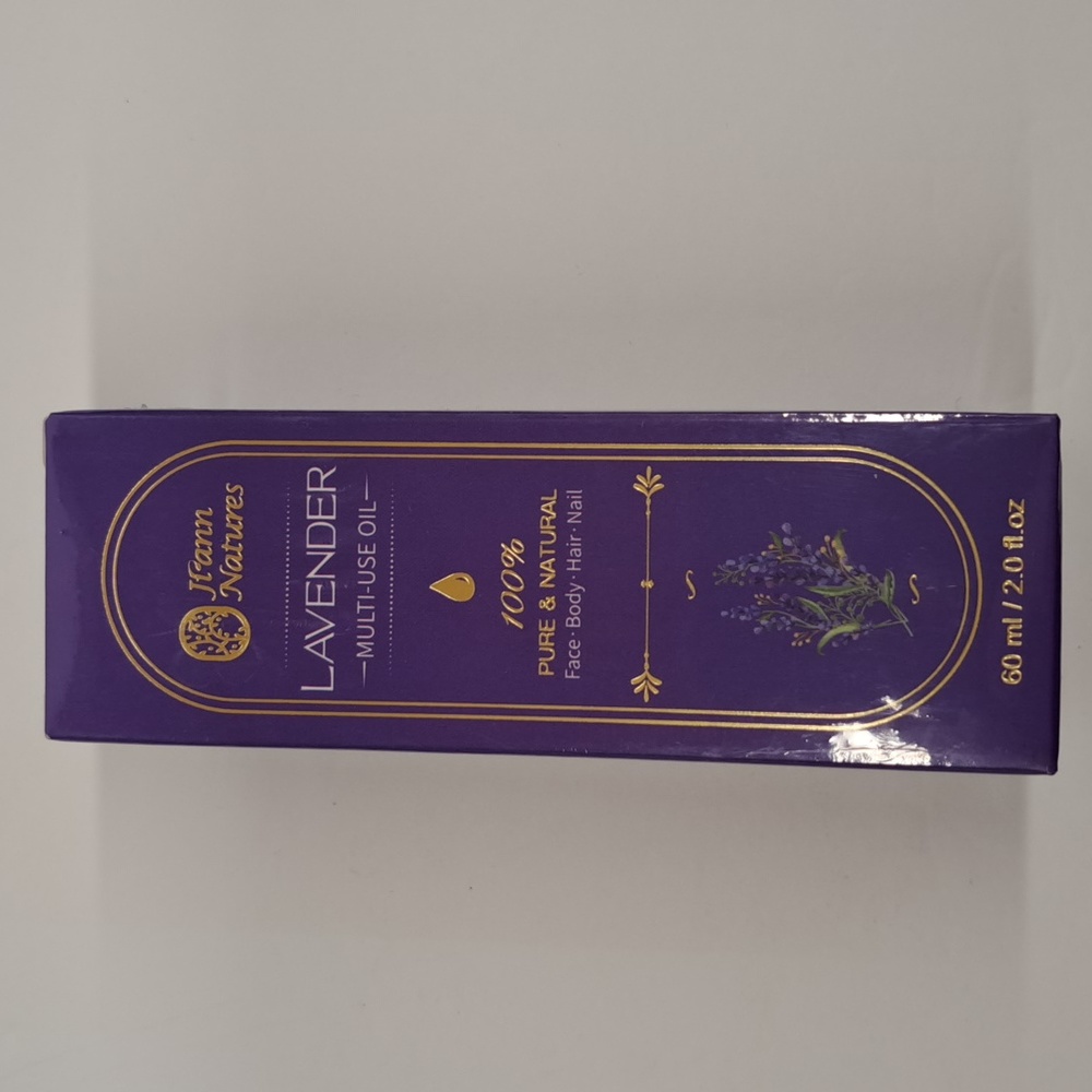Lavender multi-use oil for face body hair and nails 100% pure and natural jiann